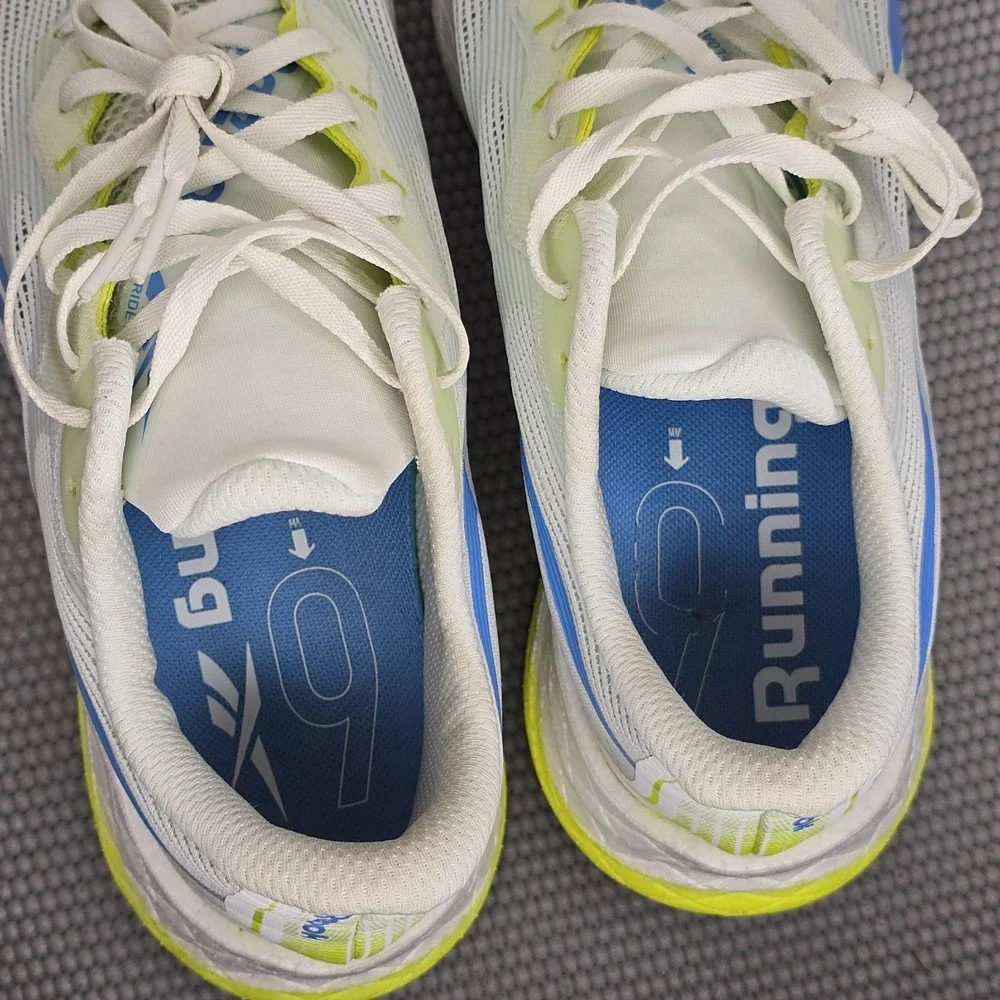 Men's‎ Reebok Floatride Energy Symmetros, Size 7, Opal Glow/Blue/Acid Yellow